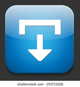 icon with download sign inside