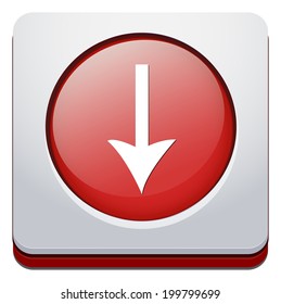 icon with download sign inside