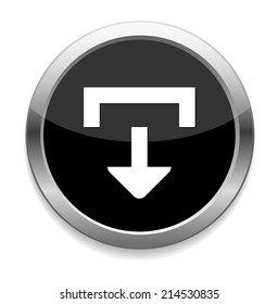 icon with download sign inside