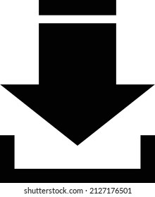 Icon download simple shape representation vector design illustration 