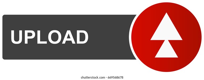 The icon for downloading with write on grey rectangle and arrow on red circle