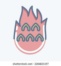 Icon Dragon Fruit. related to Thailand symbol. doodle style. simple design editable. simple illustration. simple vector icons. World Travel tourism. Thai