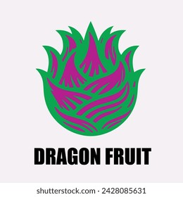 Icon Dragon Frucht Vektor-Illustration für Designer.