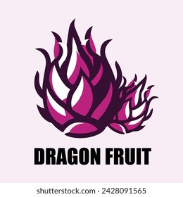 Icon Dragon Frucht Vektor-Illustration für Designer.