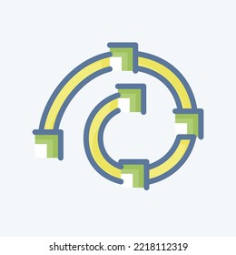 Icon Draw Spiral. related to Graphic Design Tools symbol. doodle style. simple design editable. simple illustration. simple vector icons
