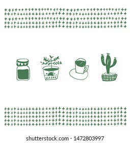 icon drawing coffee flower plant