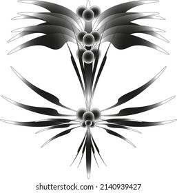 Icon drawings lines pattern for print or tattoo 