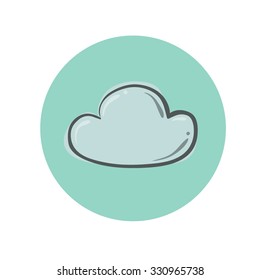icon drawn cloud