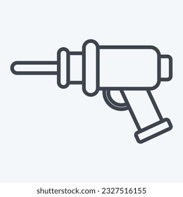 Icon Drill. related to Orthopedic symbol. line style. simple design editable. simple illustration