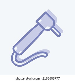 Icon Drill. suitable for medicine symbol. two tone style. simple design editable. design template vector. simple illustration