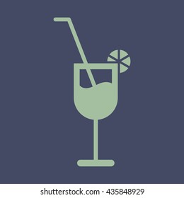 Icon of Drink Glass. Eps-10.