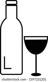 Icon Drink set vector illustration isolated.
