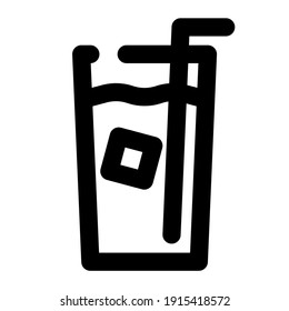 Icon-Drink im Linienstil