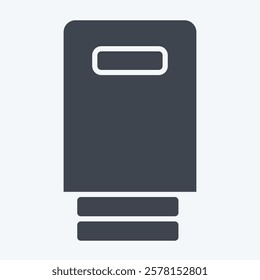 Icon Drip. related to Vape symbol. glyph style. design editable