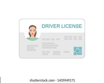 Icon driver's license. Identity card. ID card, identification card, identity verification.