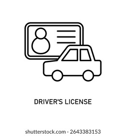 Icon a driver's license, isolated against a clean background.