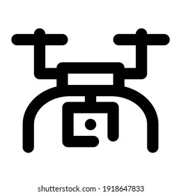 icon drone using line style