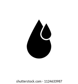 The icon of A drop of blood. Simple flat icon illustration, vector of A drop of blood for a website or mobile application on white background