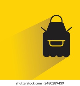 icon with drop shadow on yellow background