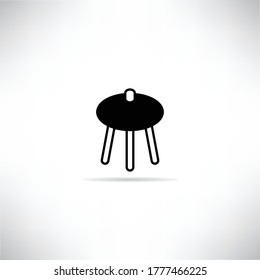  icon with drop shadow vector illustration
