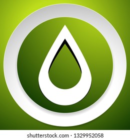 Icon with drop  shape. Water or other liquid, fluid drop shape