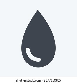 Icono de soltar. adecuado para el símbolo Spa. estilo glifo. diseño simple editable. vector de plantilla de diseño. ilustración de símbolo simple