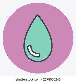 Icon Drop. suitable for Spa symbol. color mate style. simple design editable. design template vector. simple symbol illustration