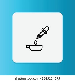 Icon of a dropper applying liquid onto a palm, indicating correct usage of serums or liquid-based products through droplet application.