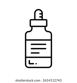 An icon of dropper bottle in modern design style