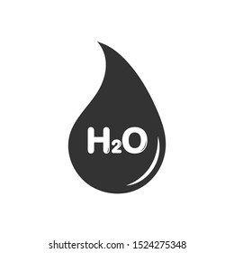 icon drops to the formula water. Flat design.