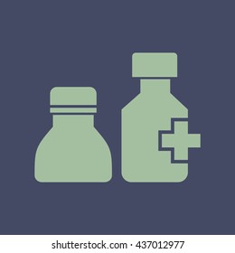 Icon of Drug Bottle. Eps-10.