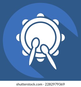 Icon Drum. related to Eid Al Fitr symbol. islamic. ramadhan. simple illustration