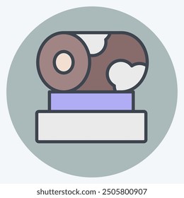 Icon Drum. related to Korea symbol. color mate style. simple illustration