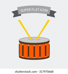 Icon of drum with two drumsticks