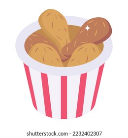 An icon of drumsticks isometric design 
