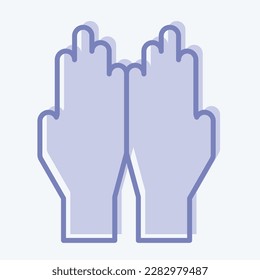 Icon Dua. related to Eid Al Fitr symbol. islamic. ramadhan. simple illustration