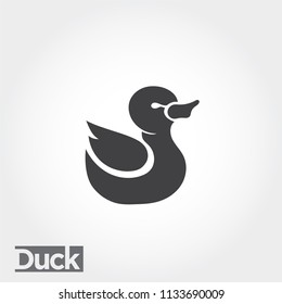 icon duck, duck logo, simple duck