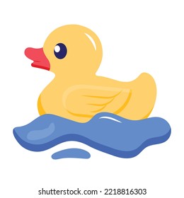 An icon of duckling flat vector download