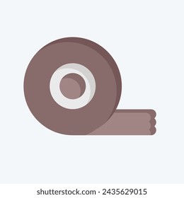 Icon Duct Tape. related to Hockey Sports symbol. flat style. simple design editable