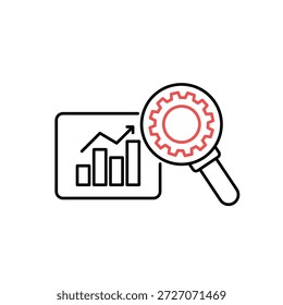 Icon a due diligence report and documentation, isolated against a clean background.