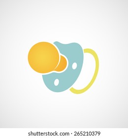 Icon dummy for the baby. Vector image.