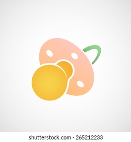 Icon dummy for the baby. Vector image.