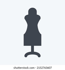 Icon Dummy. suitable for Tailor symbol. glyph style. simple design editable. design template vector. simple symbol illustration