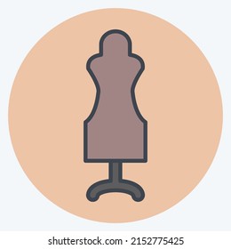 Icon Dummy. suitable for Tailor symbol. color mate style. simple design editable. design template vector. simple symbol illustration