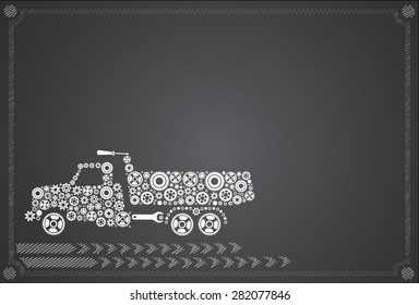 Icon dumpers, vector Illustration eps 10