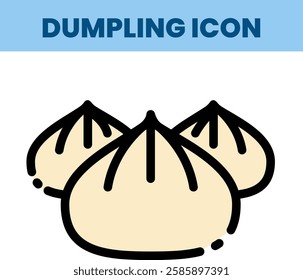 Icon dumpling and Fast Food