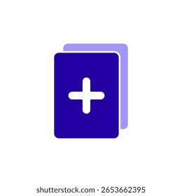 Icono de un duplicado, aislado contra un fondo limpio.