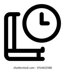 icon duration for study time using line style