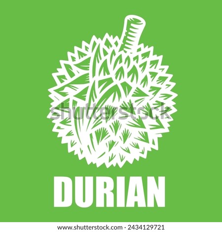 icon durian vector illustration for designer.