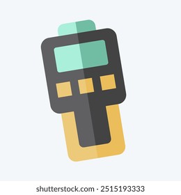 Icono medidor de polvo. relacionado con el símbolo de medición. estilo plano. ilustración simple